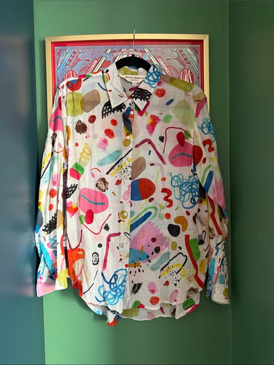 gorman Tops - gorman Multicolor Abstract Print Button-Down Shirt